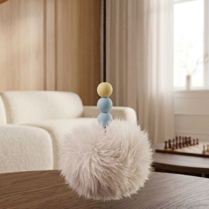 Premium Katzenangel aus Echtholz – Modulare Anhänger